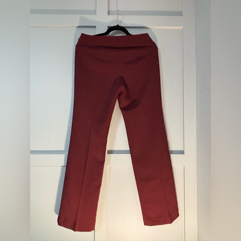 Elegant Burgundy Women's Pants - Picture 3 of 9